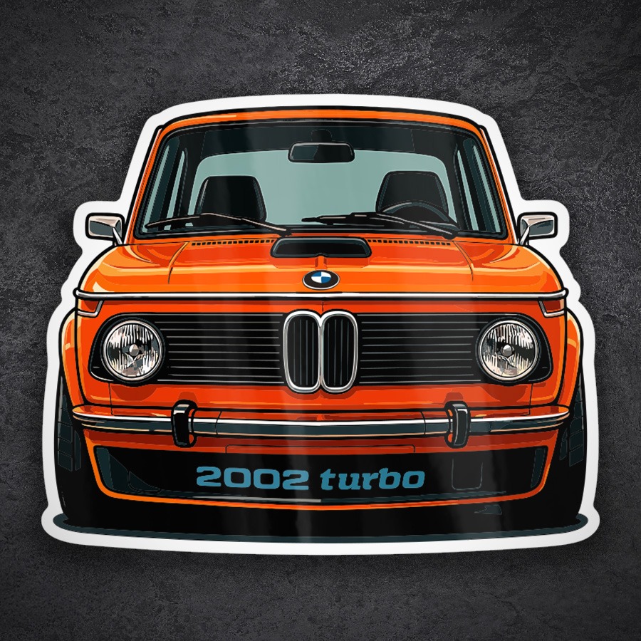 Car & Motorbike Stickers: BMW 2002 Turbo Car