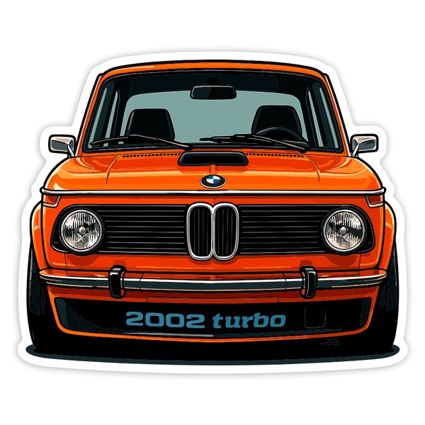 Car & Motorbike Stickers: BMW 2002 Turbo Car
