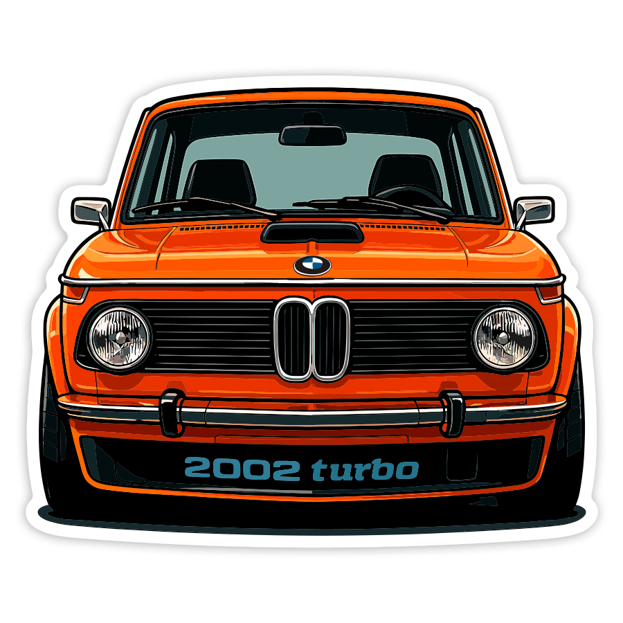 Car & Motorbike Stickers: BMW 2002 Turbo Car