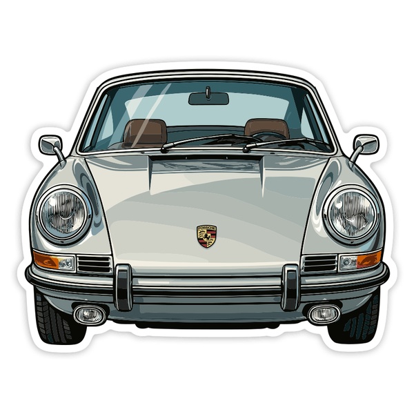 Car & Motorbike Stickers: Classic Porsche 911 Car