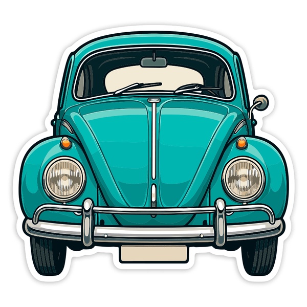 Car & Motorbike Stickers: Volkswagen Beetle Car
