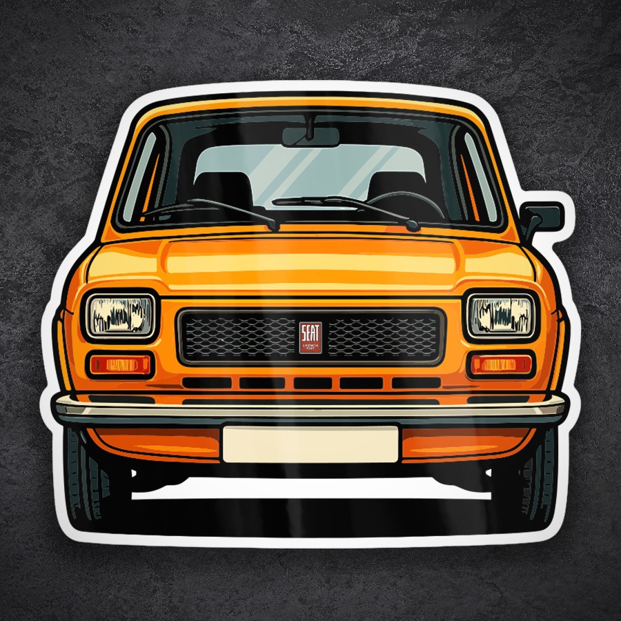 Car & Motorbike Stickers: SEAT 127 Car
