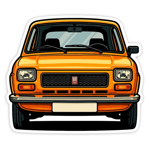 Car & Motorbike Stickers: SEAT 127 Car