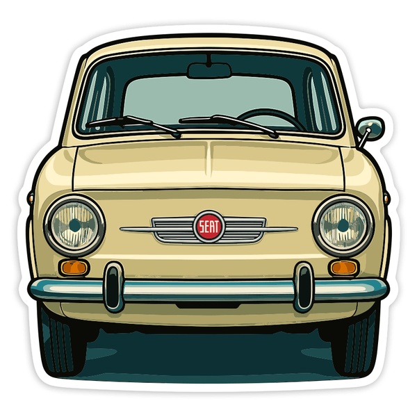 Car & Motorbike Stickers: SEAT 850 Car