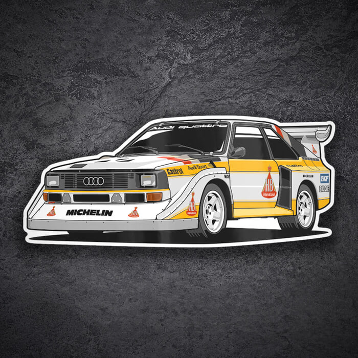 Car & Motorbike Stickers: Audi Quattro S1 Group B
