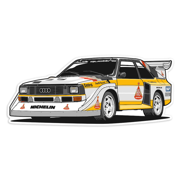 Car & Motorbike Stickers: Audi Quattro S1 Group B