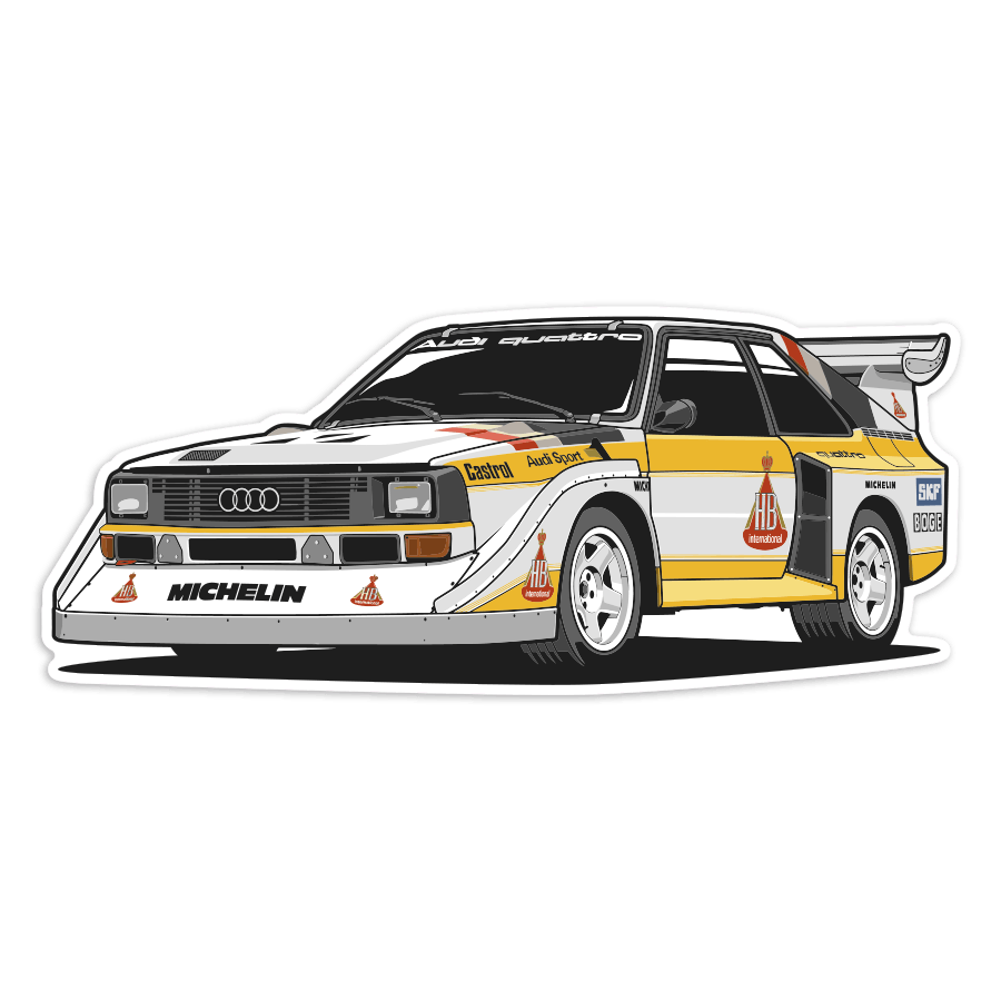 Car & Motorbike Stickers: Audi Quattro S1 Group B