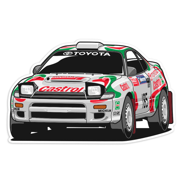 Car & Motorbike Stickers: Toyota Celica ST185 Castrol