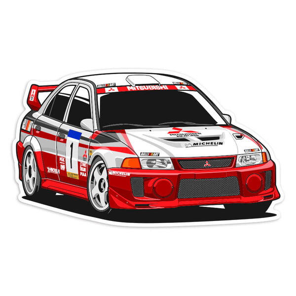 Car & Motorbike Stickers: Mitsubishi Lancer Evo VI