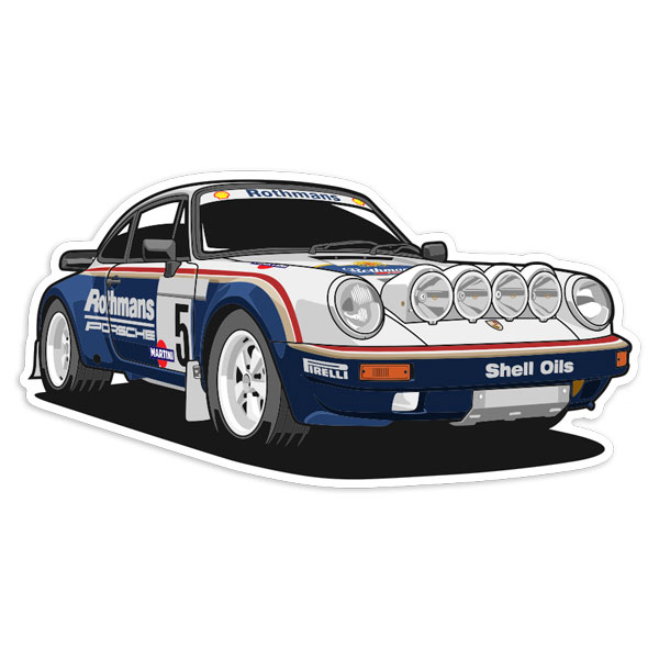 Car & Motorbike Stickers: Porsche 911 Rothmans