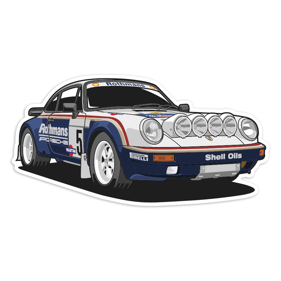 Car & Motorbike Stickers: Porsche 911 Rothmans
