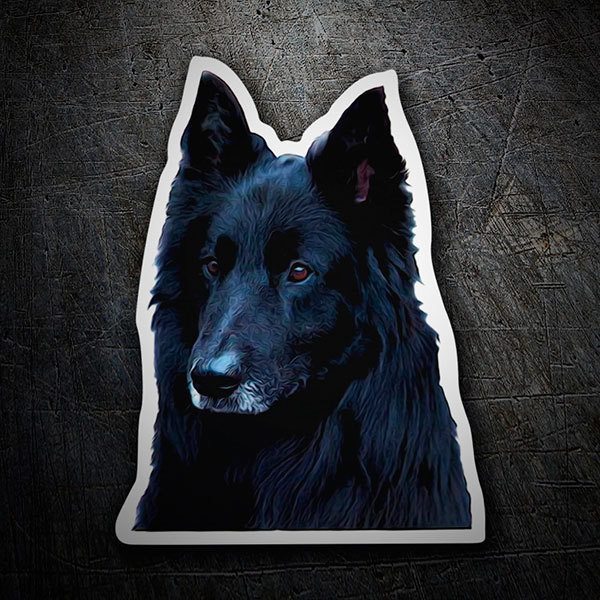 Car & Motorbike Stickers: Belgian Shepherd Silhouette