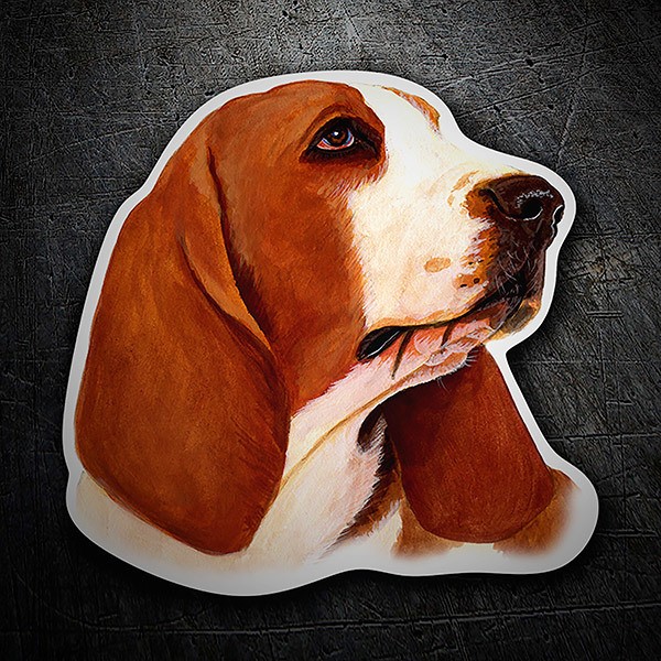 Car & Motorbike Stickers: Basset Hound