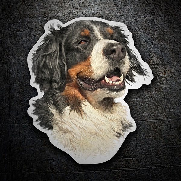 Car & Motorbike Stickers: Bernese herdsman