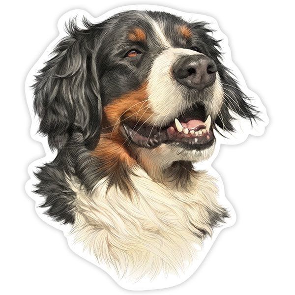 Car & Motorbike Stickers: Bernese Mountain Dog