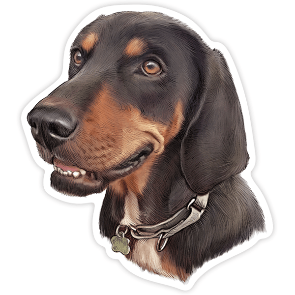 Car & Motorbike Stickers: German dachshund