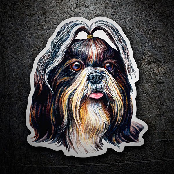 Car & Motorbike Stickers: Shih Tzu