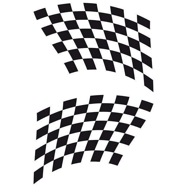 Car & Motorbike Stickers: Racing Flags 21