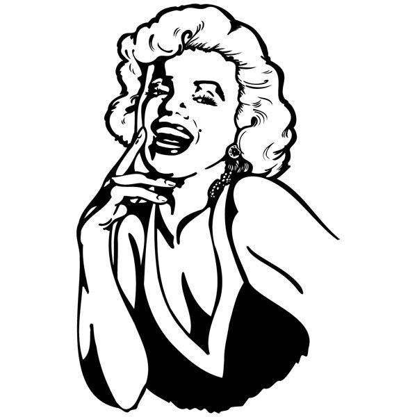 Wall Stickers: Marilyn laugh