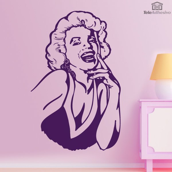 Wall Stickers: Marilyn laugh