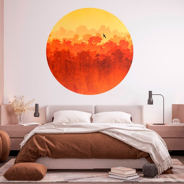 Wall Stickers: Sunset in the Jungle