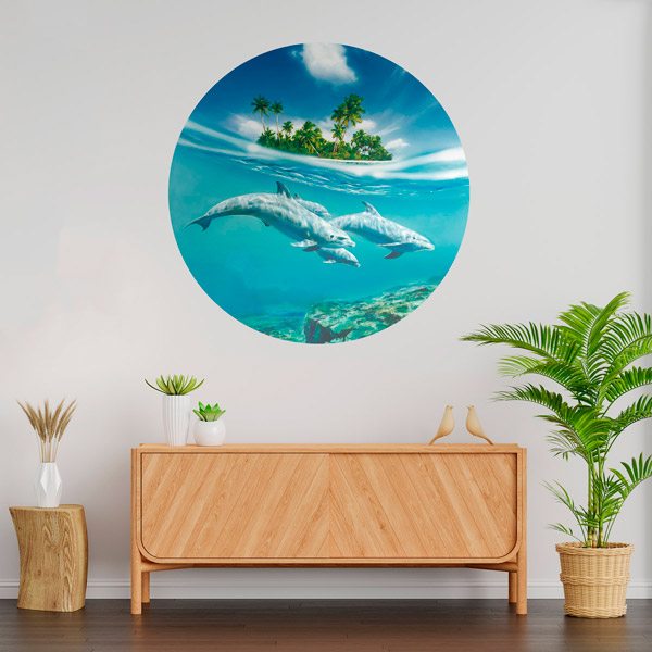 Wall Stickers: Dolphins by the Sea