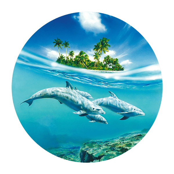 Wall Stickers: Dolphins by the Sea