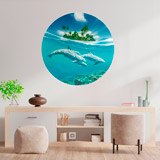 Wall Stickers: Dolphins by the Sea 3