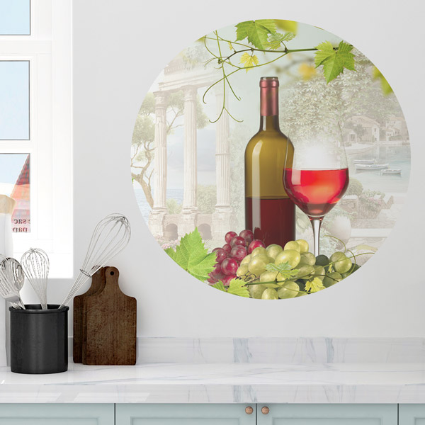 Wall Stickers: Grapes and Wine 1