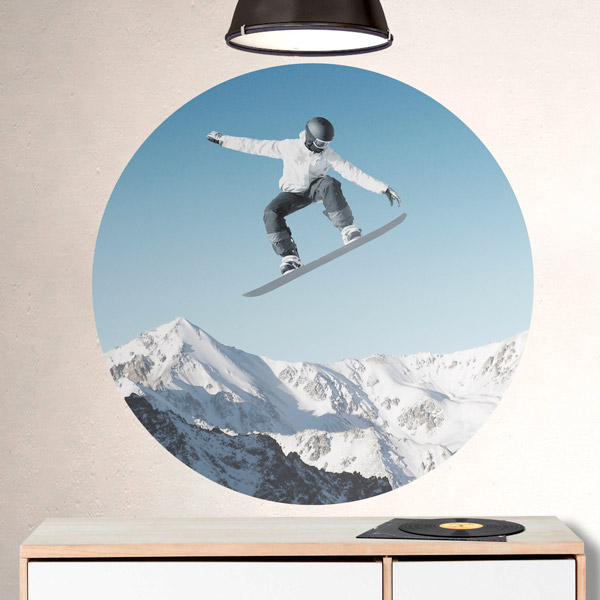 Wall Stickers: Snow jumping