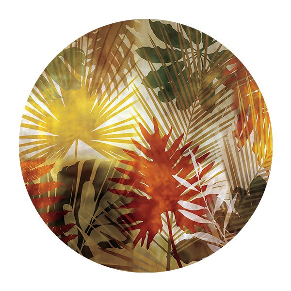 Wall Stickers: Coloured Palm Leaves