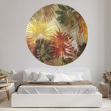 Wall Stickers: Coloured Palm Leaves 3