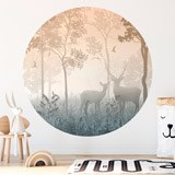 Wall Stickers: Deer in the Forest 3