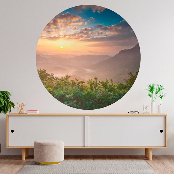 Wall Stickers: Sunset in the Forest