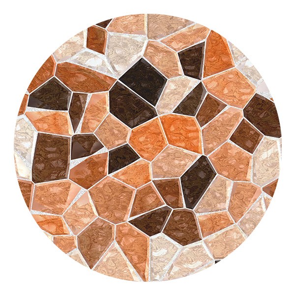 Wall Stickers: Cobblestone in Earth Tones