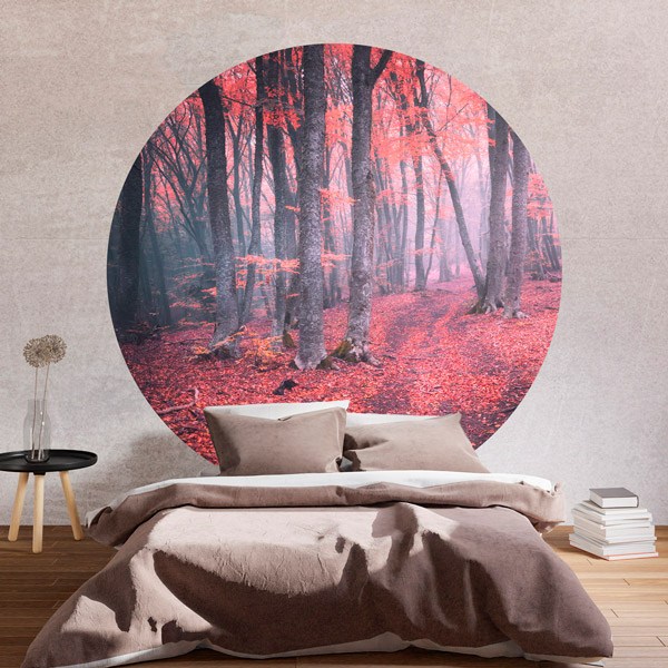Wall Stickers: Red Forest 1