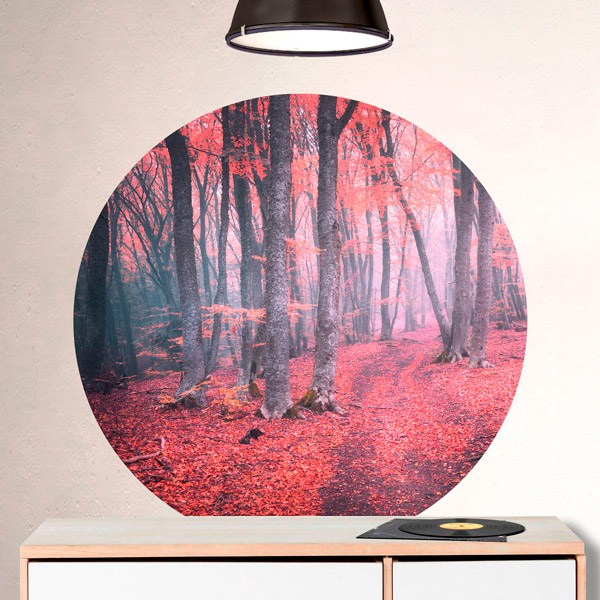 Wall Stickers: Red Forest