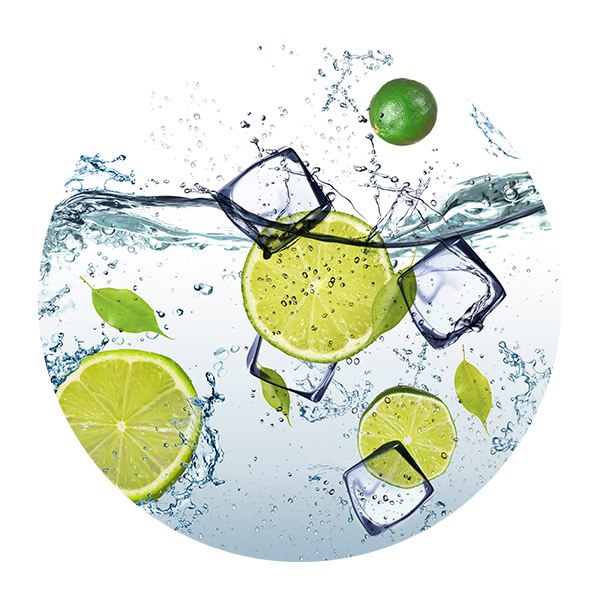 Wall Stickers: Limes with Ice