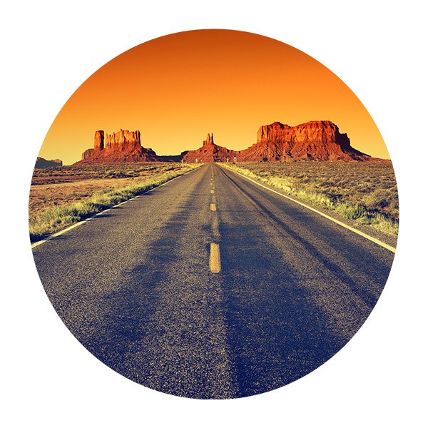 Wall Stickers: Sunset on Route 66