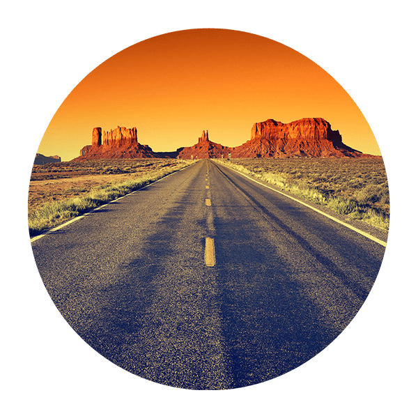 Wall Stickers: Sunset on Route 66 0