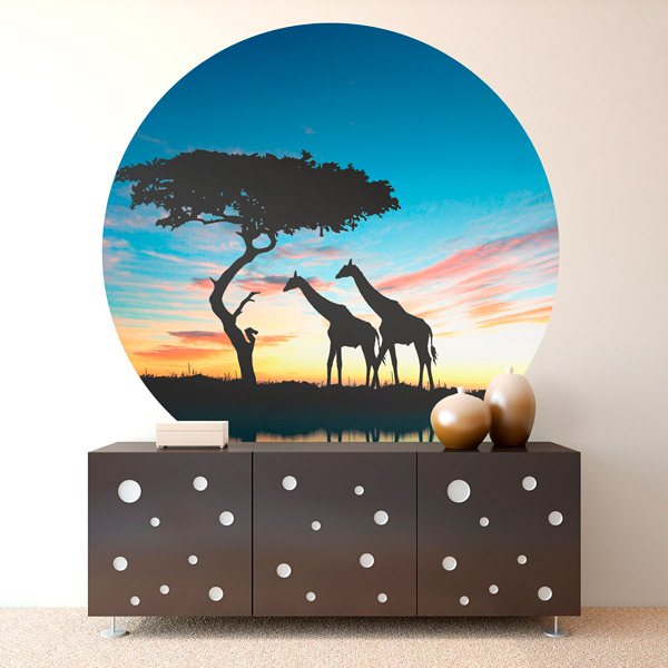 Wall Stickers: Giraffe Shadows