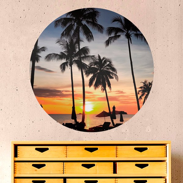 Wall Stickers: Twilight on the Beach