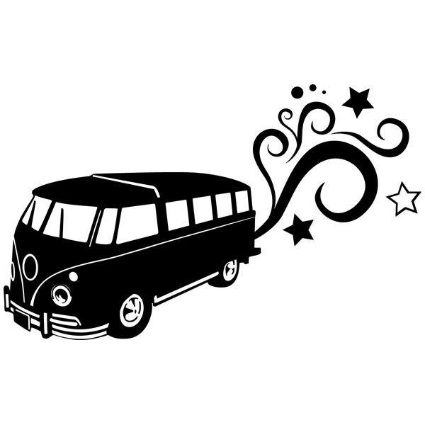 Wall Stickers: Mystical hippie van