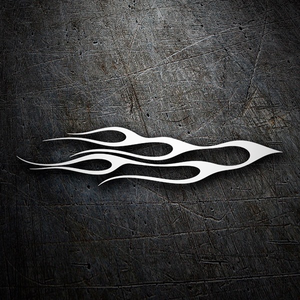 Car & Motorbike Stickers: Thin flames