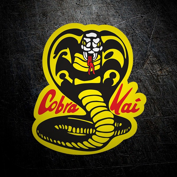 Car & Motorbike Stickers: Yellow and Black Cobra