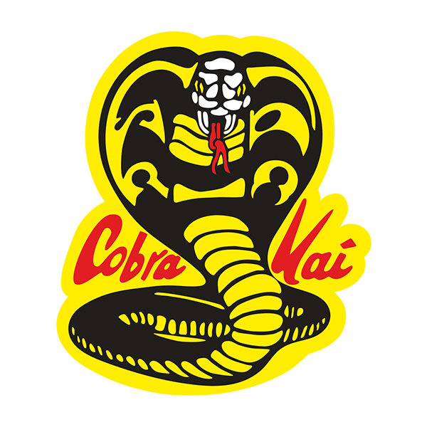 Car & Motorbike Stickers: Yellow and Black Cobra 0