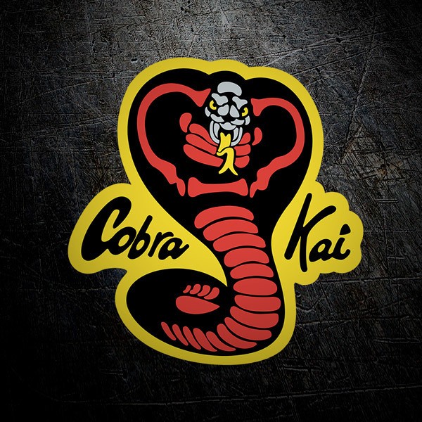 Car & Motorbike Stickers: Red and Black Cobra