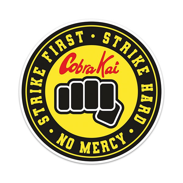 Car & Motorbike Stickers: Cobra Kai Fist No Mercy