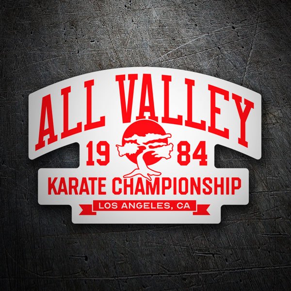 Car & Motorbike Stickers: All Valley Karate Championship 1984