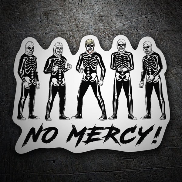 Car & Motorbike Stickers: Cobra Kai Skeletons, No Mercy!